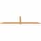 Ekena Millwork Eugene Smooth Timber Gable Bracket, Western Red Cedar, 84"W x 21"H x 1 1/2"D x 3 1/2"F, 6/12 Pitch GBW084X21X0204EUG00SWR - alternate 5
